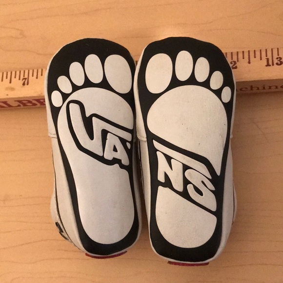 Baby Vans Checkered Black & White Slip On Shoes D2 - Picture 2 of 6